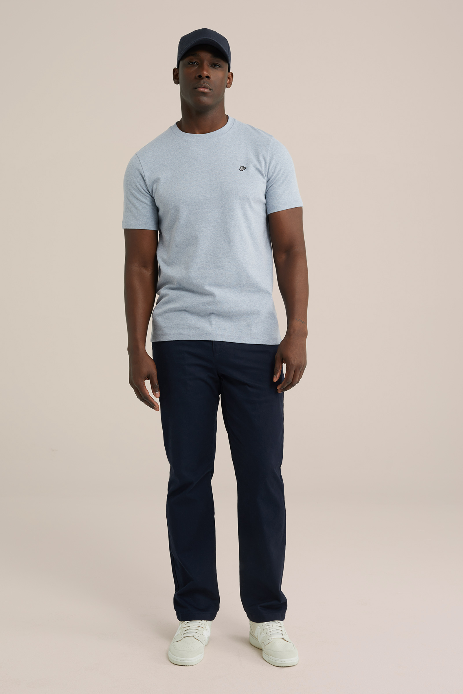 Heren regular fit T-shirt met embroidery