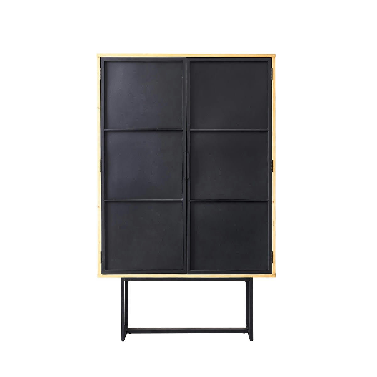 ROBIN - Armoire en pin massif et métal