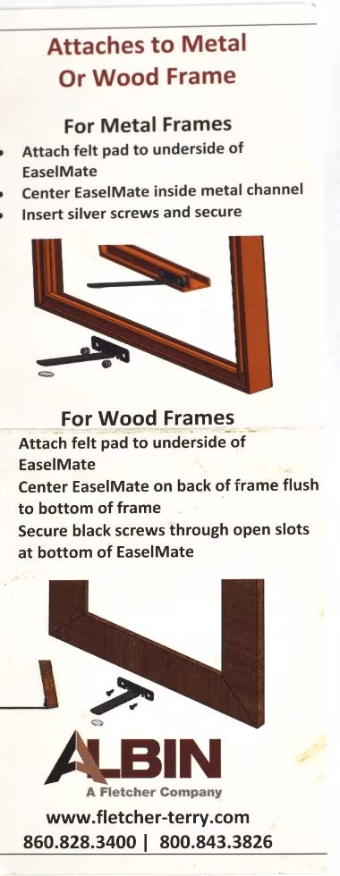 Easel Mate Metal Stand For Picture Frames