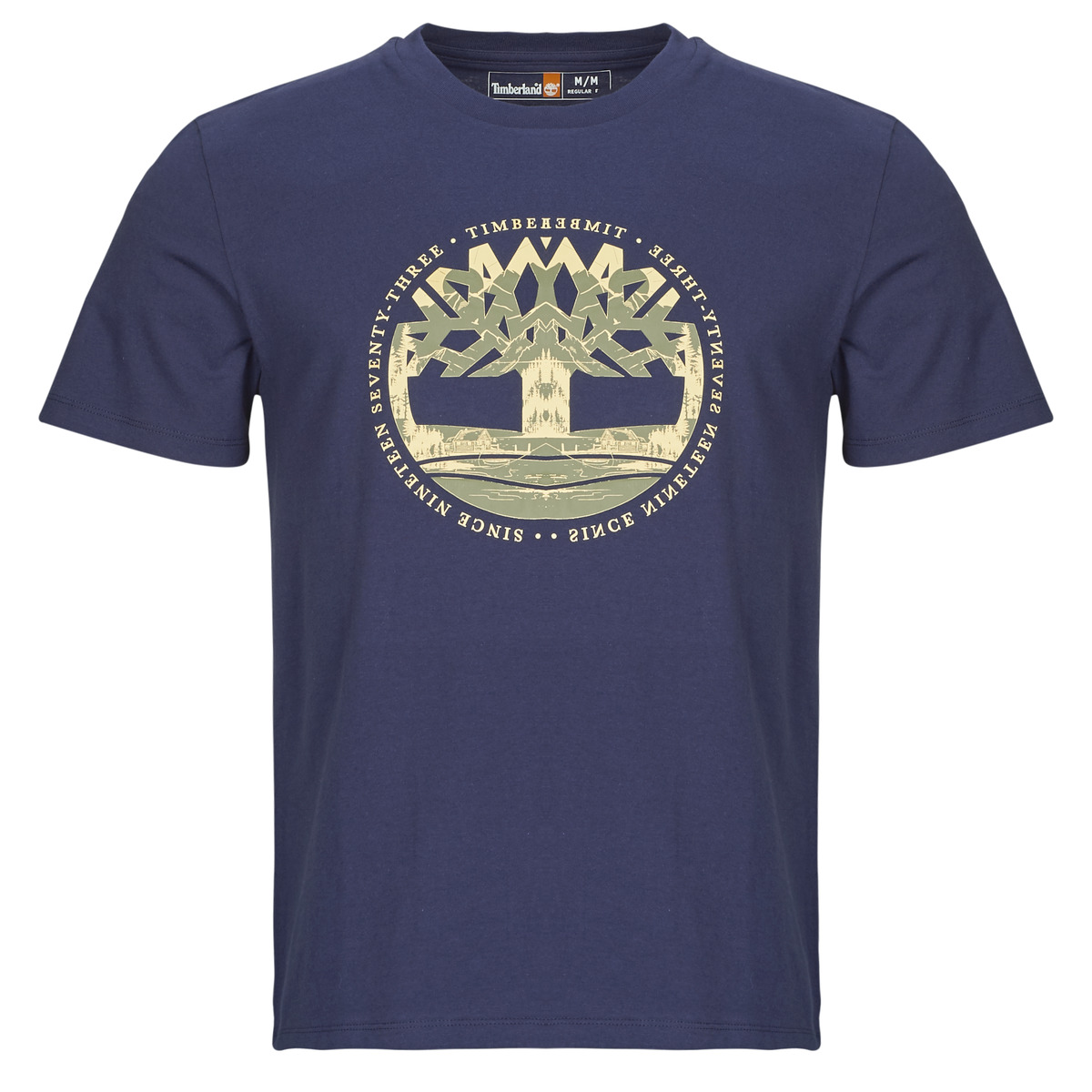 Timberland - TREE LOGO LAKE HOUSE GRAPHIC TEE - Blue