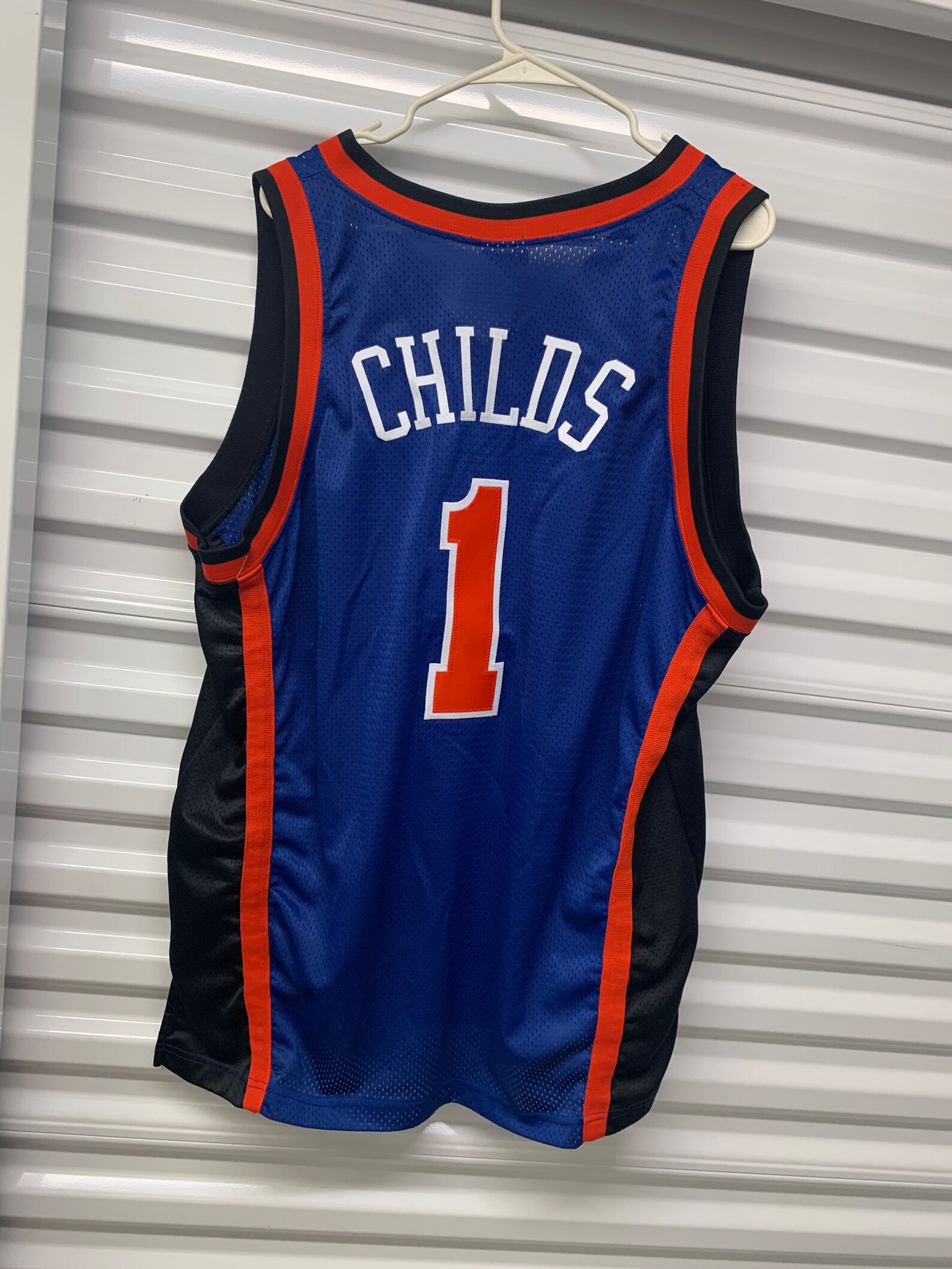 Chris Childs New York Knicks Starter 90’s Classic Authentic Jersey - Blue
