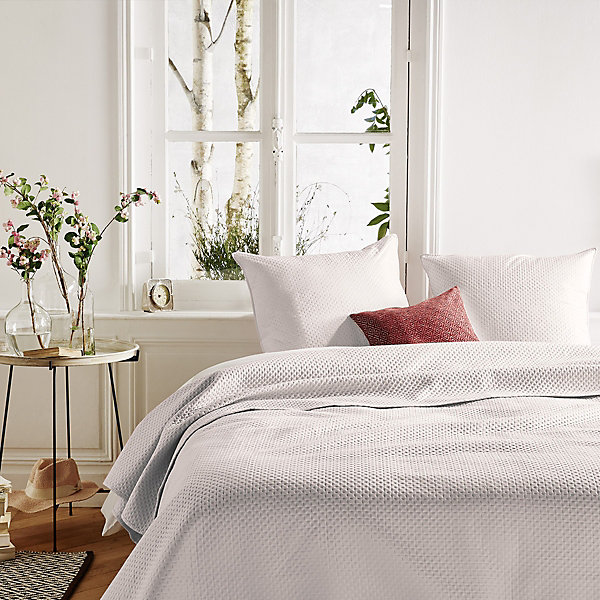 Dessus de lit   2 taies Dolce - ivoire 240x260 cm - Atmosphera