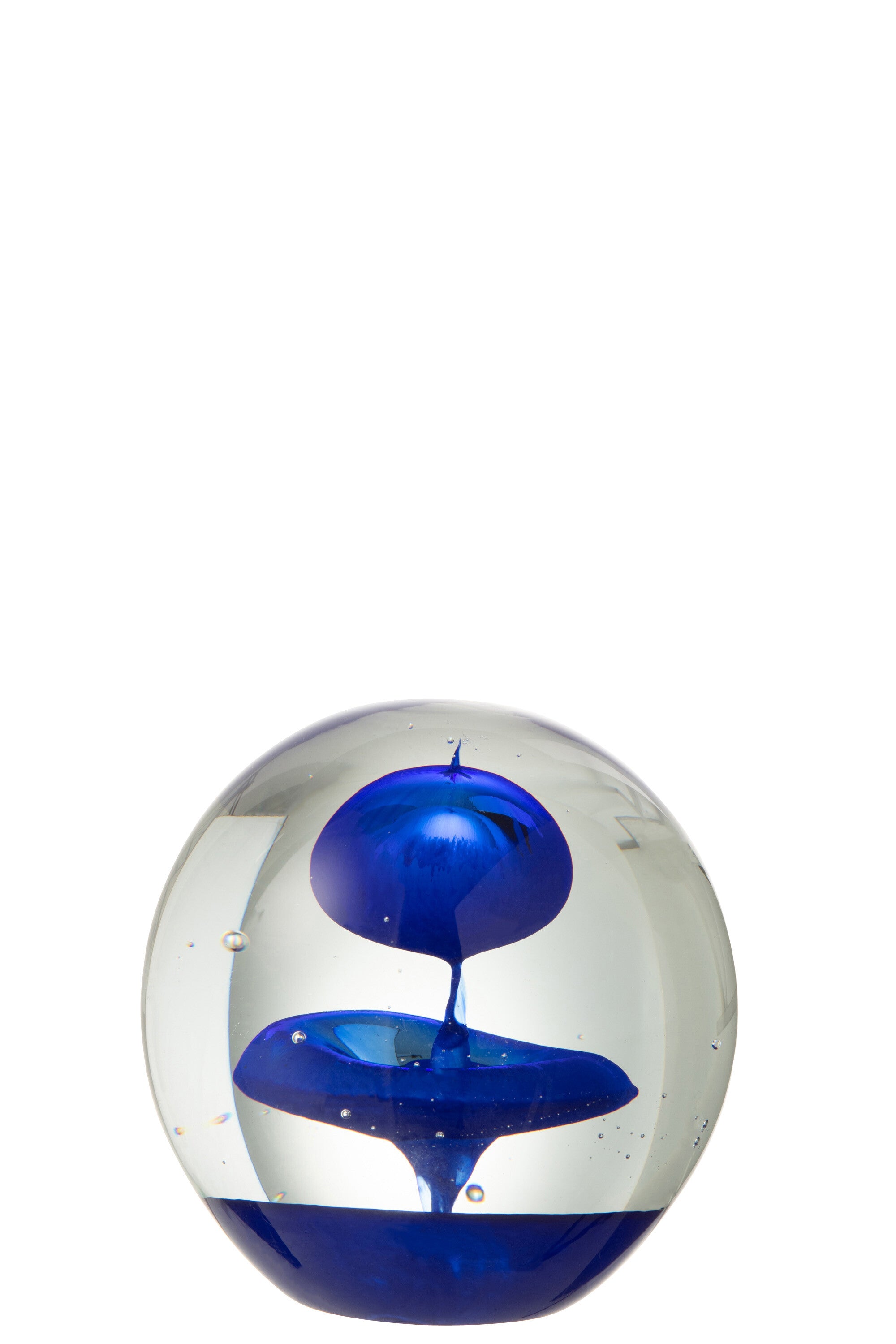 J-Line presse-papier Bel - glas - blauw - large