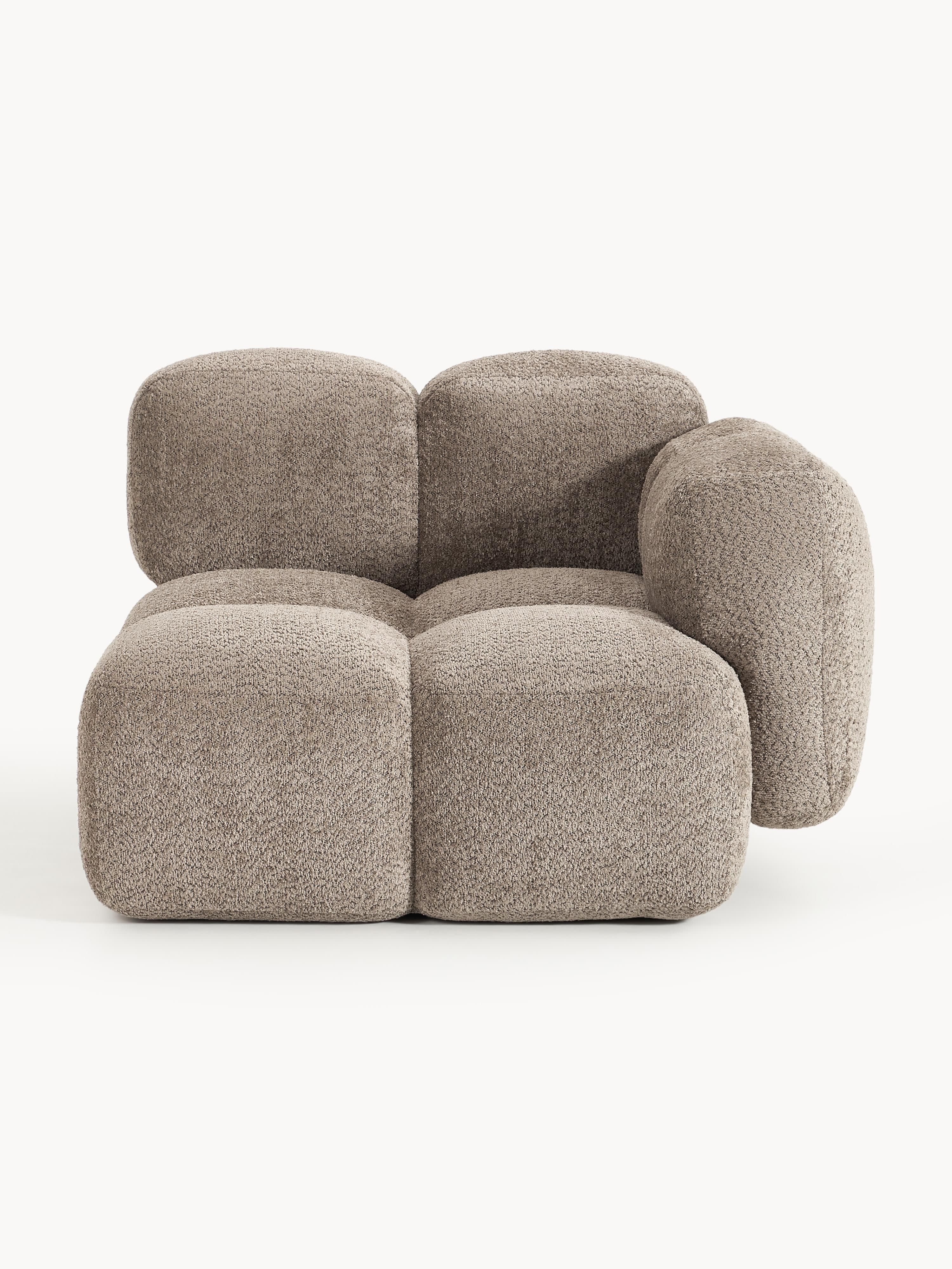 Eckmodul Tayla aus Teddy-Bouclé