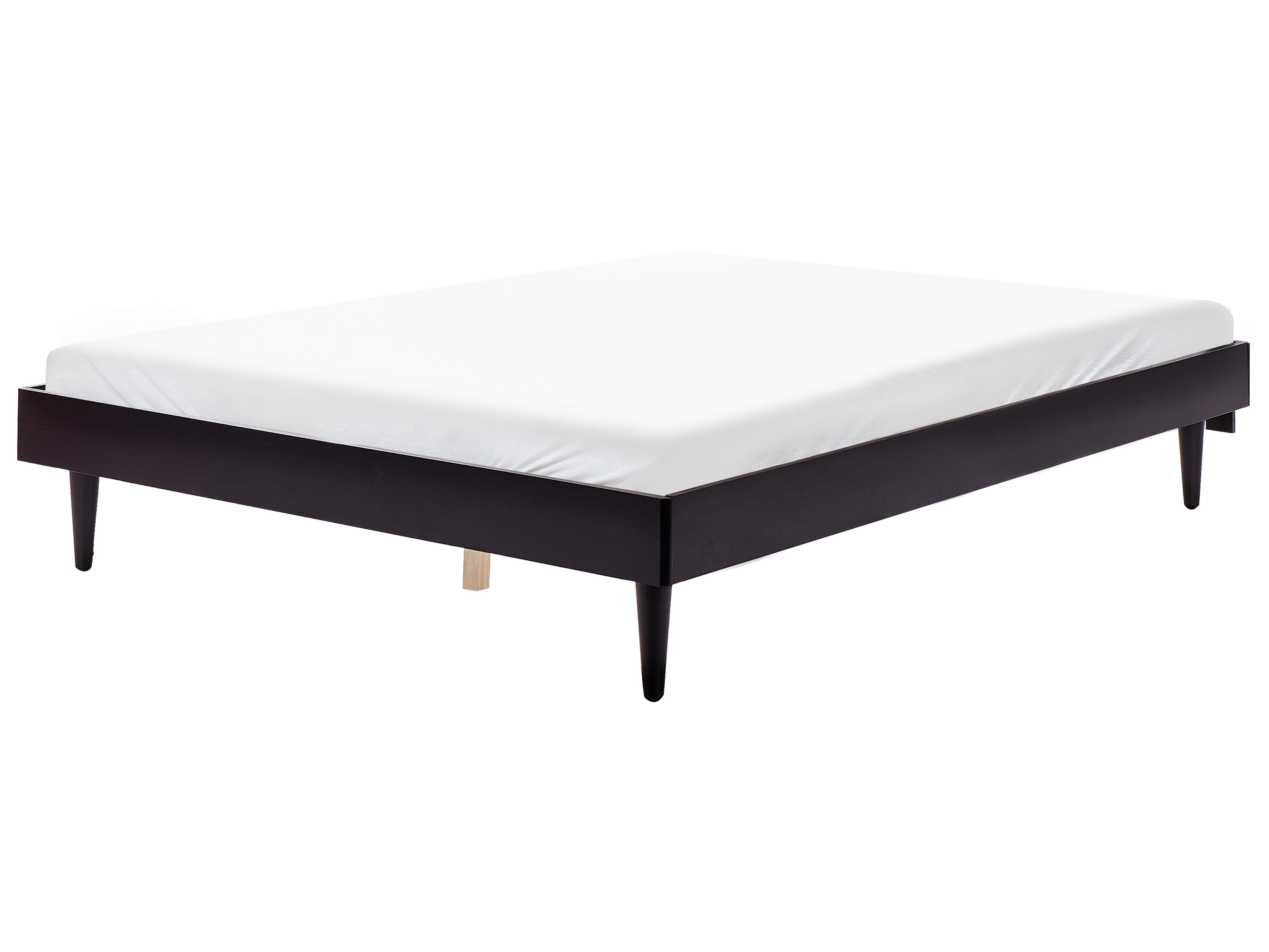 Bed with LED TOUCY 160 x 200 cm (EU King Size) Black
