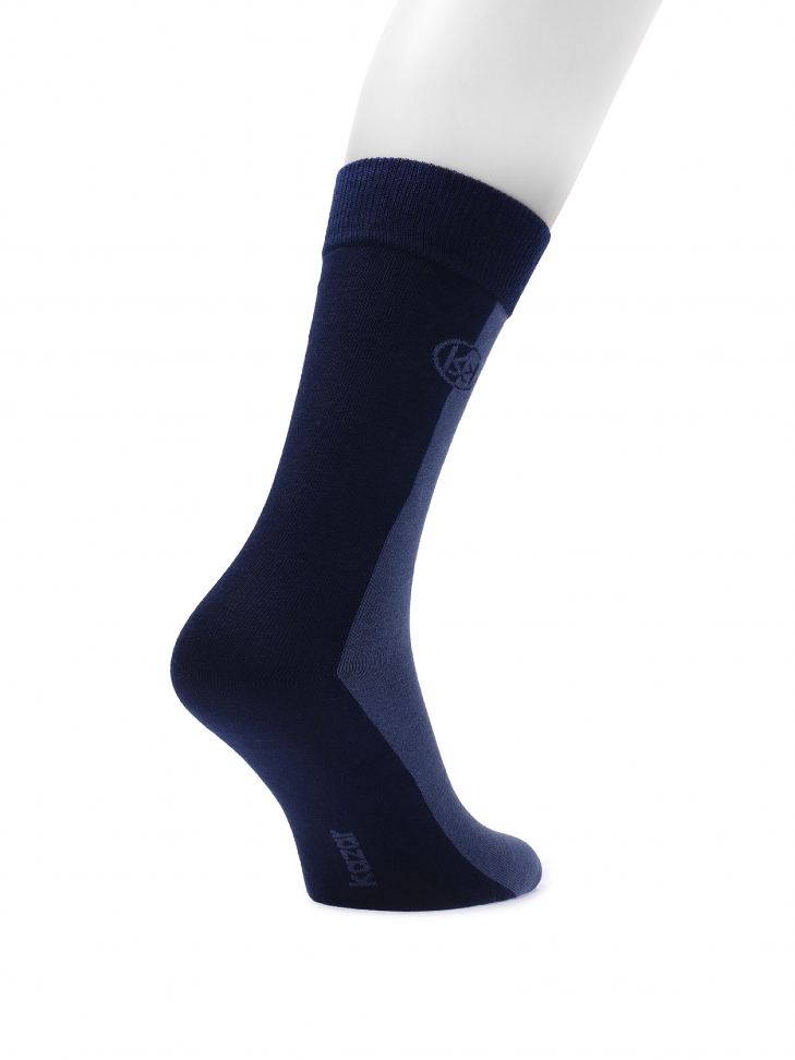 Navy blue premium socks made of high-quality cotton