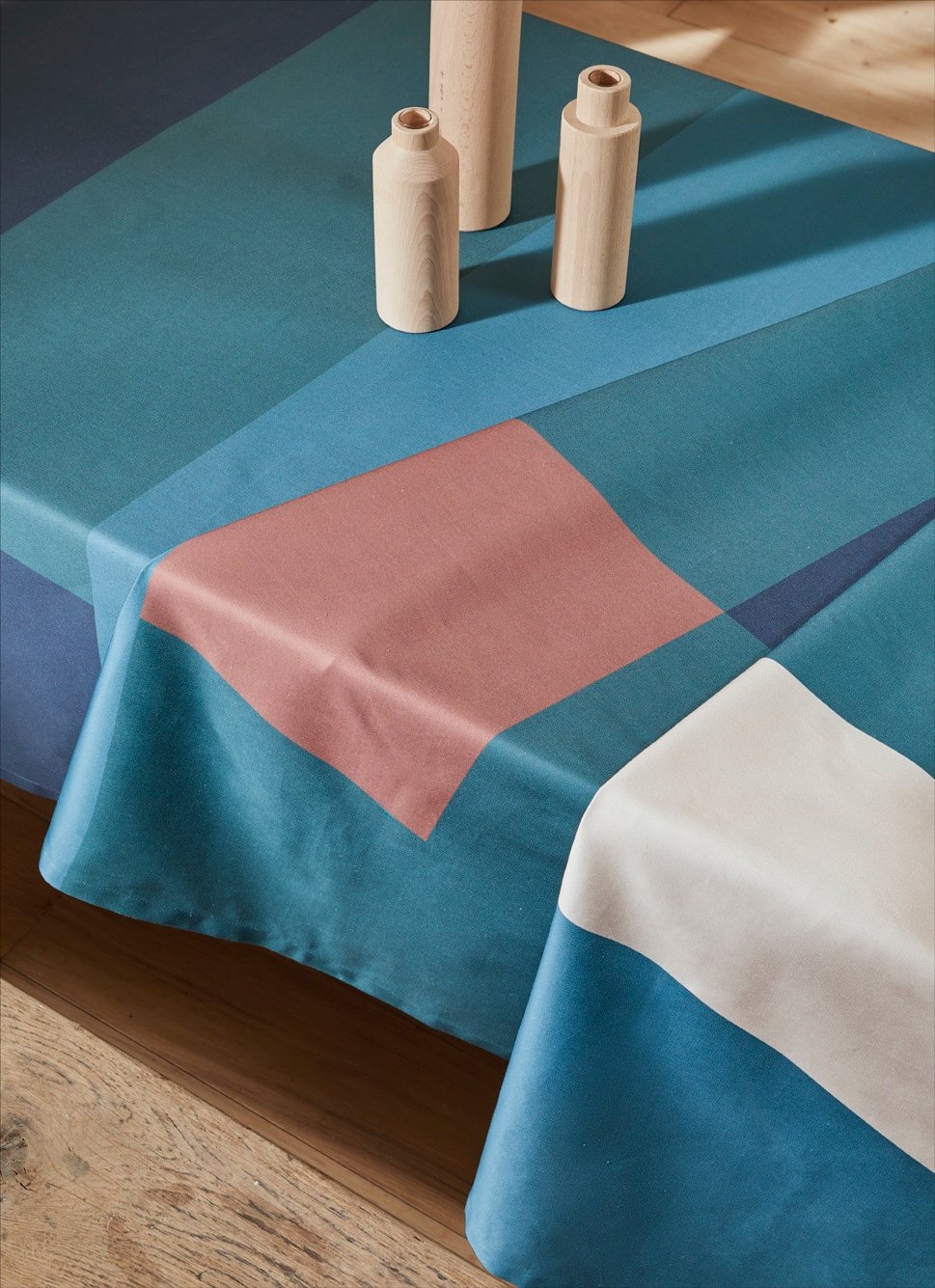 NAPPE IMPRIMÉE COLOR BLEU