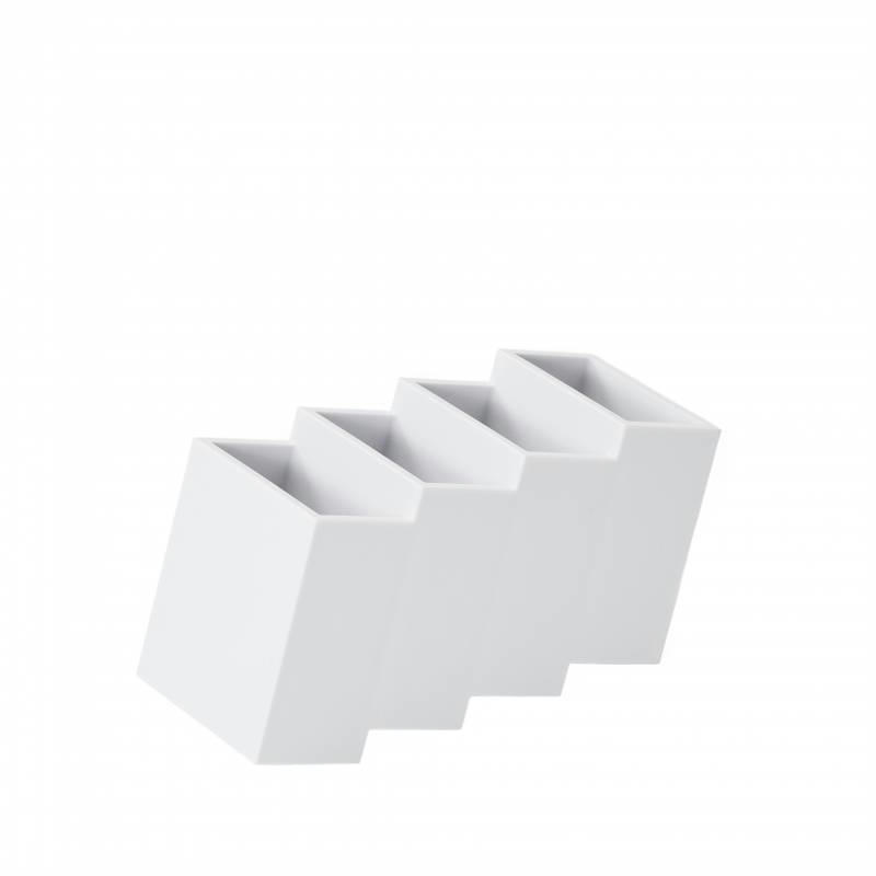 REMOCCOCO - Boîte de rangement bureau ou télécommandes blanche