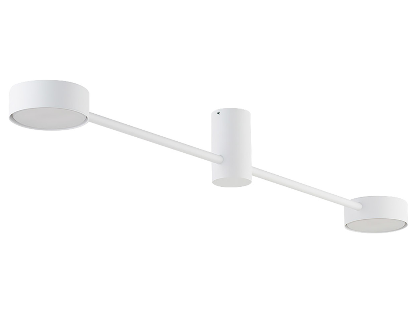 Lampa sufitowa Orbit 2-punktowa aluminiowa biała
