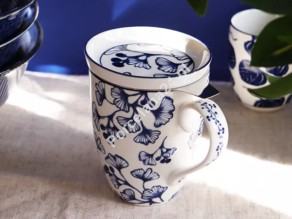 Kubek z zaparzaczem 0,38 L Tokyo Design Studio - Flora Japonica, Gingko 16976