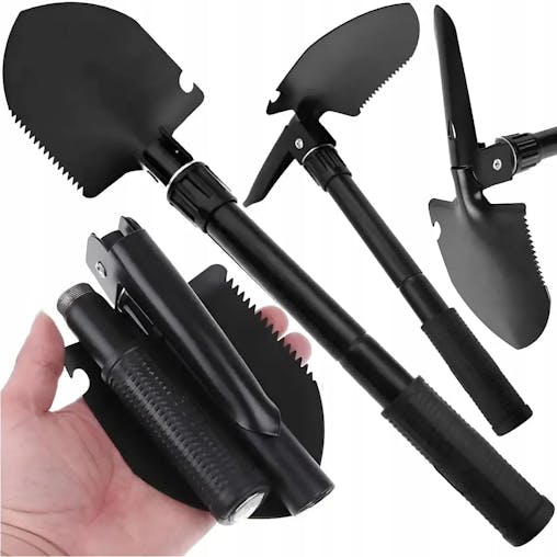 NNEOBA Multifunctional Military Folding Shovel Outdoor Tool Kit