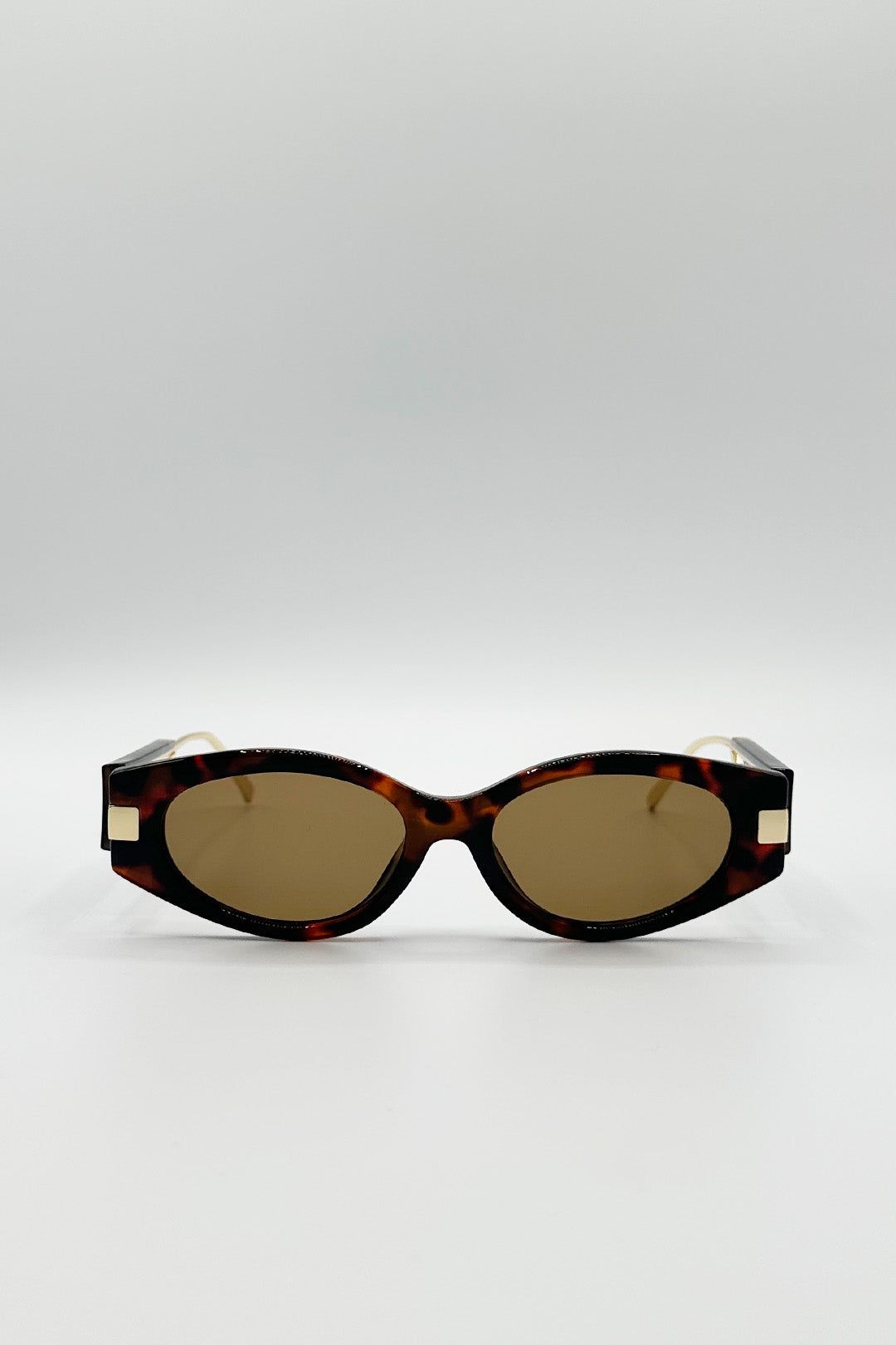 SVNX Oval Metal Detail Sunglasses