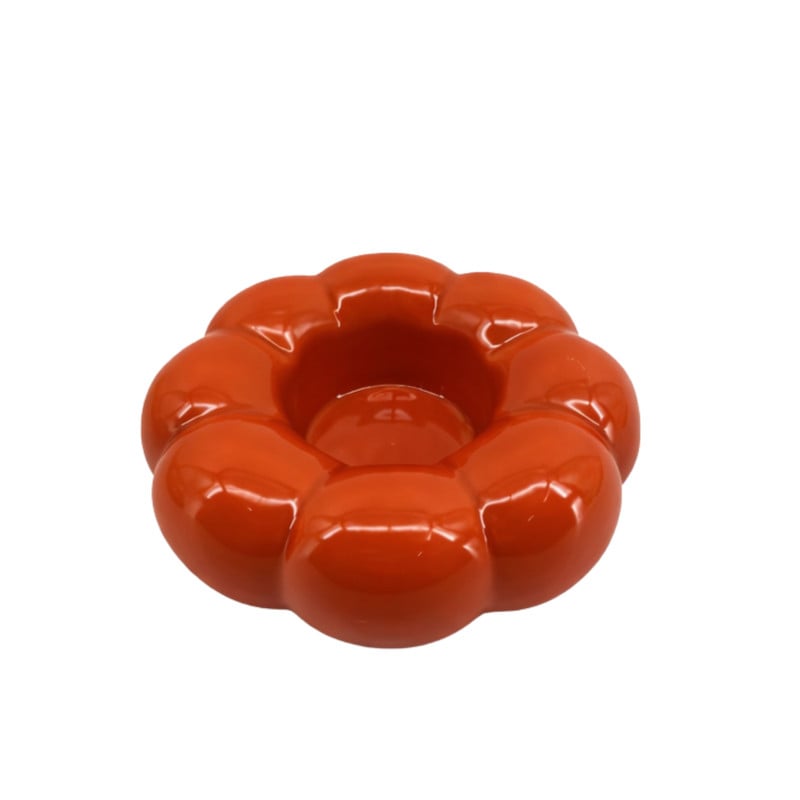 Waxinelichthouder bollen bloem - diverse varianten - &Oslash;13x6 cm