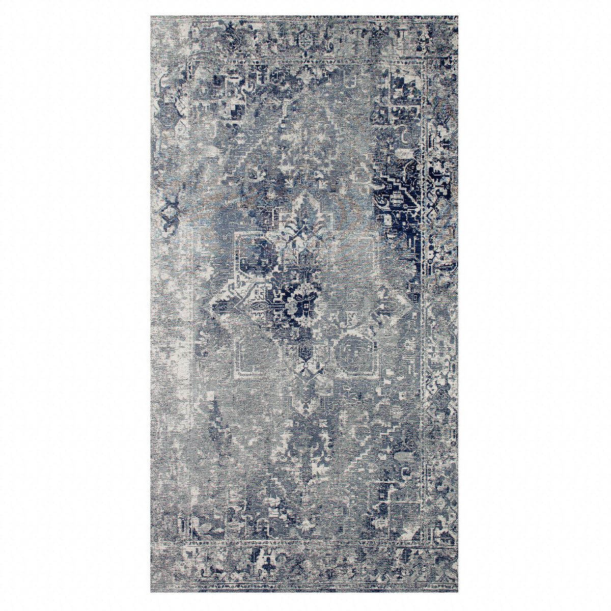 Lola&Moi vloerkleed Deep Blue - blauw - 80x150cm