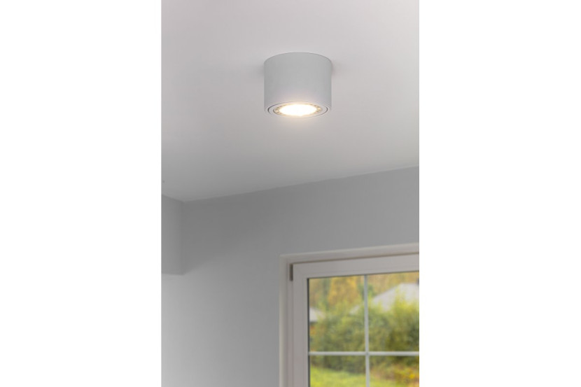 Oprawa sufitowa okrągła biała ISUMI z regulacją kąta AR111 20W 130x100
