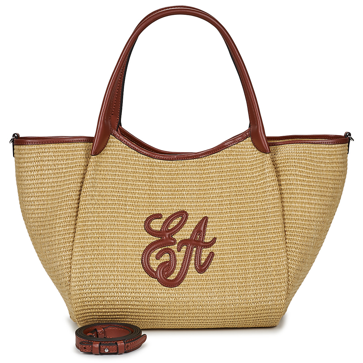 Emporio Armani - SHOPPING STRAW M - Beige