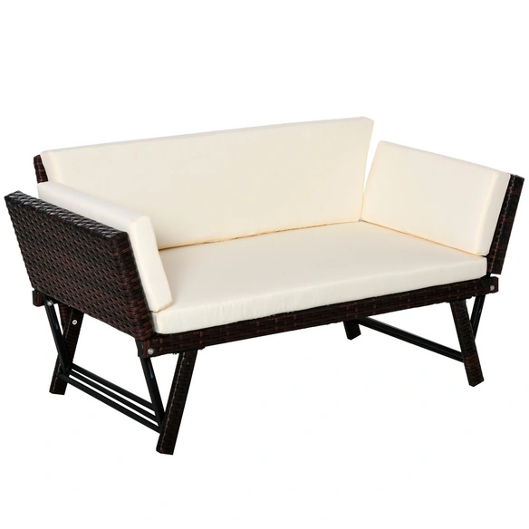 Gartensofa, 2-Sitzer, BxHxT: 129 x 67 x 63 cm