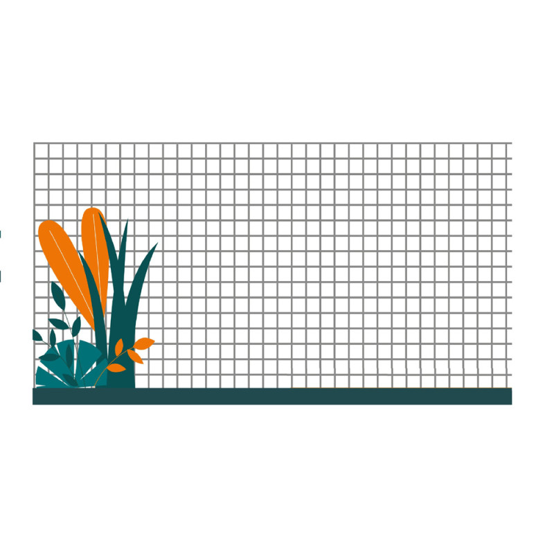 Treillis soudé gris Ø 6,35 x 0,8 mm 1 x 25 m GIARDINO