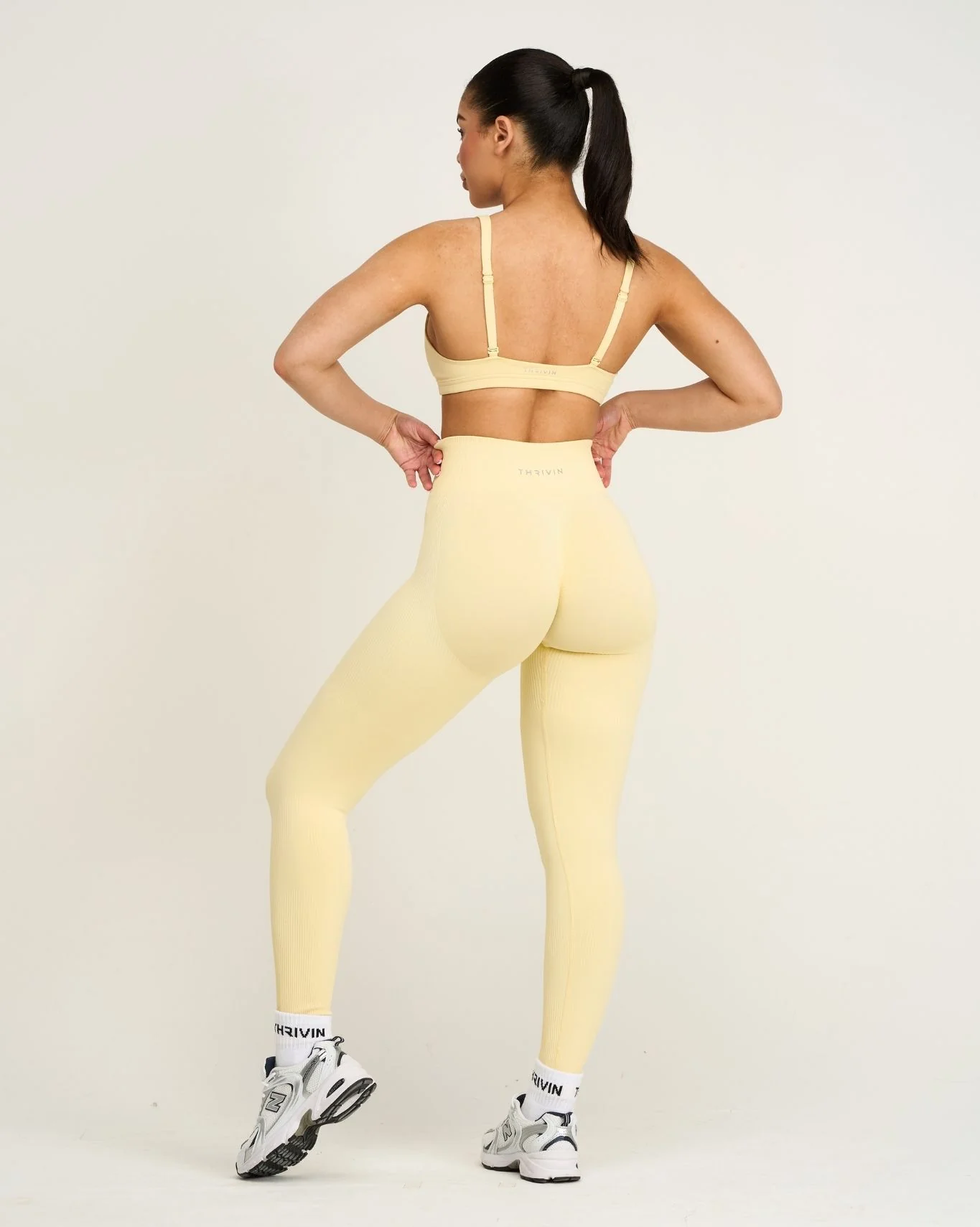 Elevate™ Sculpting High Waist Scrunch Leggings | Golden Butter