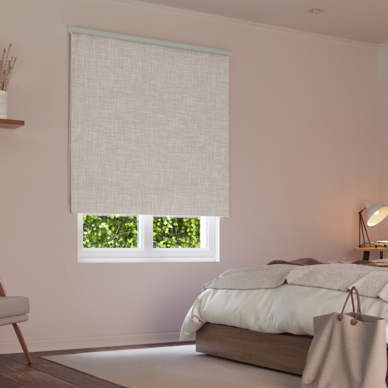 Store enrouleur occultant Ancona beige 120 x 190 cm MADECO