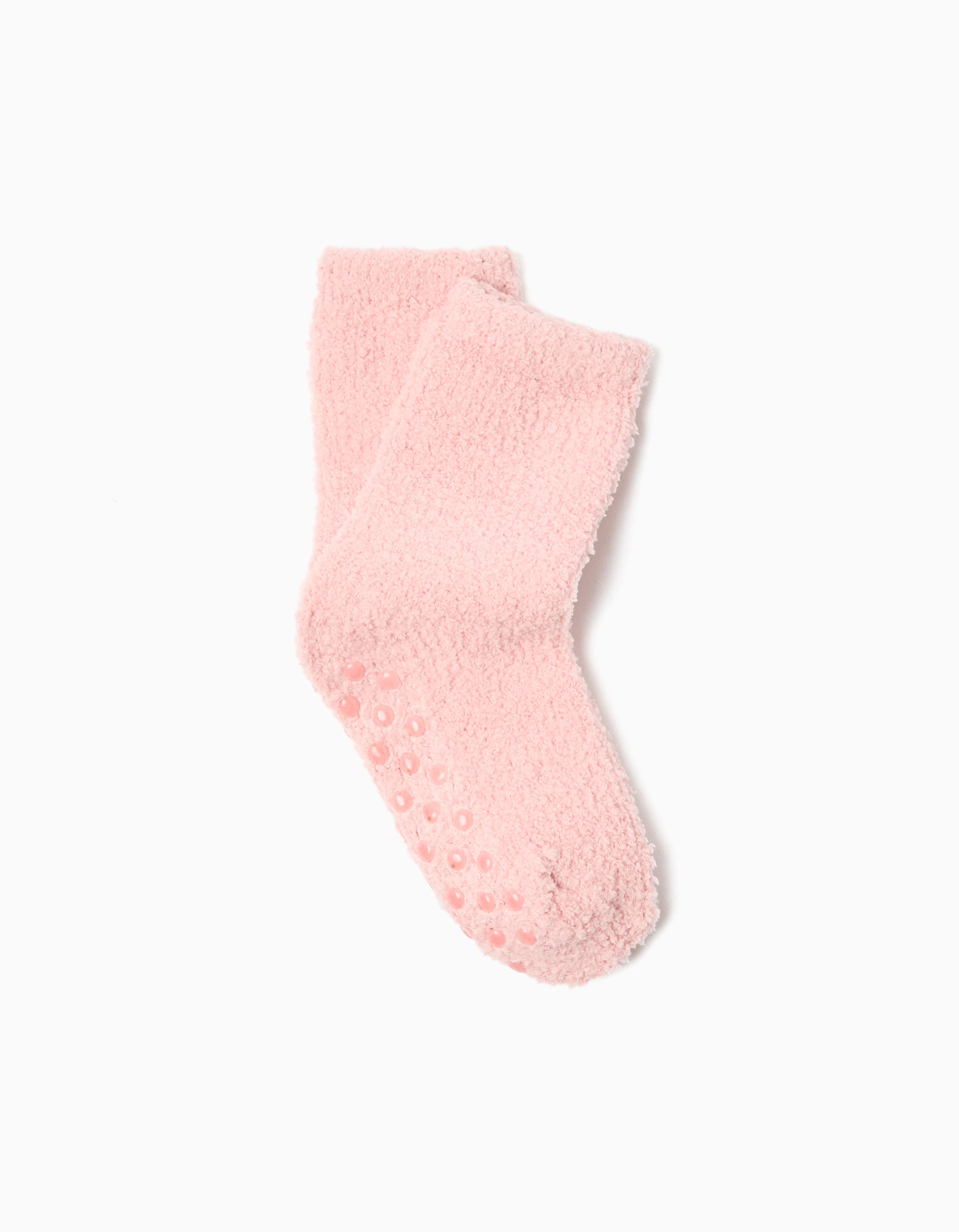 Meias Antiderrapantes, Menina, Rosa