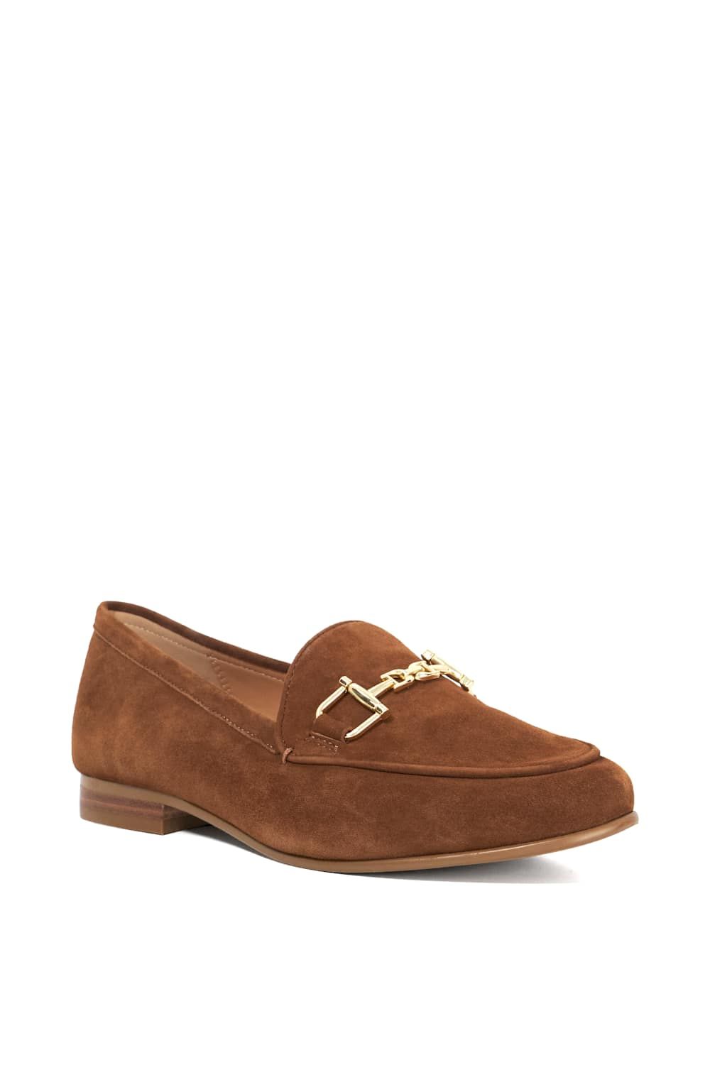 Dune London Wide Fit 'Glair' Leather Loafers