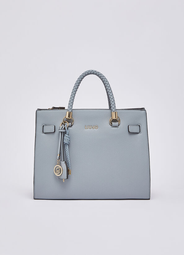 Borsa satchel media con charms