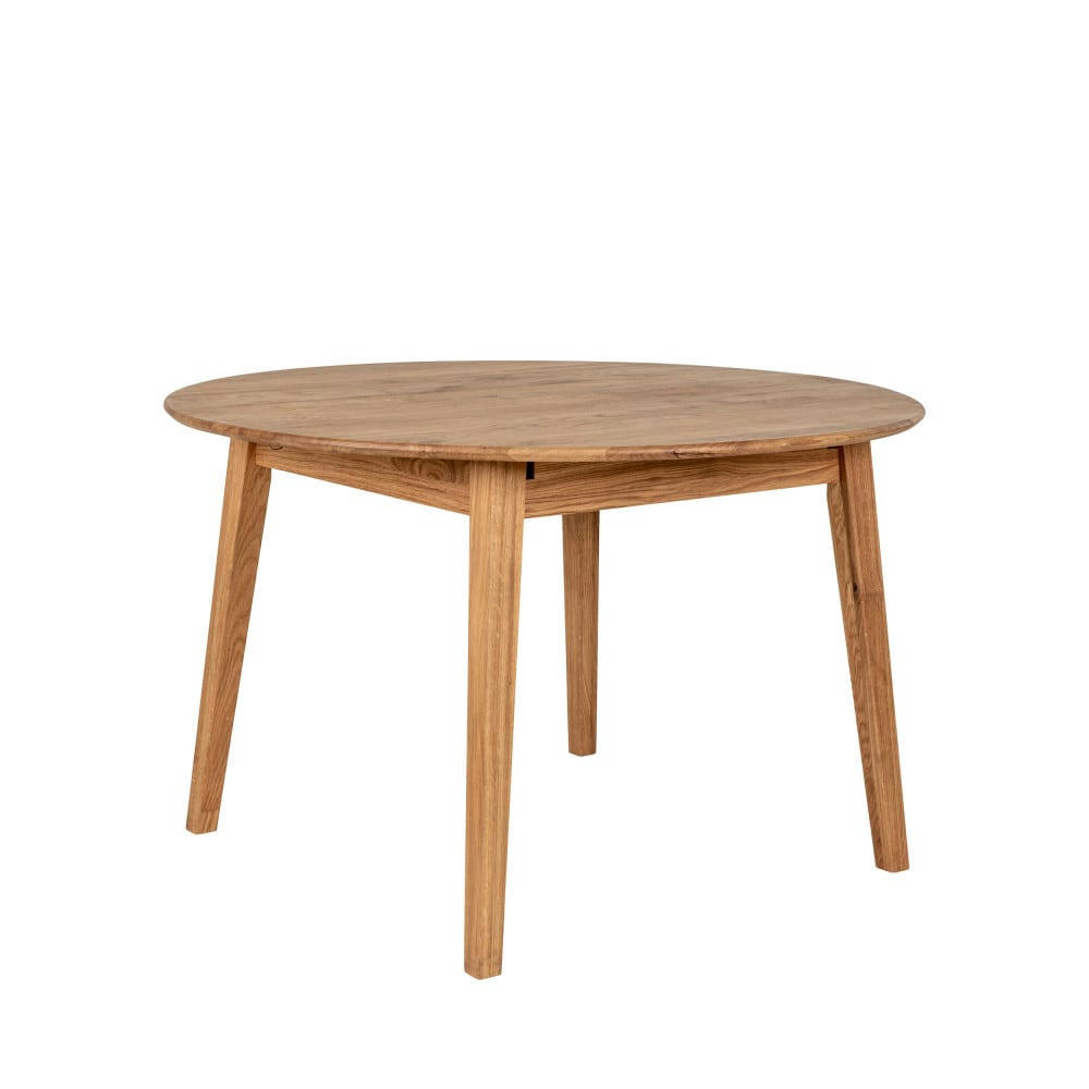 METZ - Table à manger extensible en bois 118-158x118cm bois clair