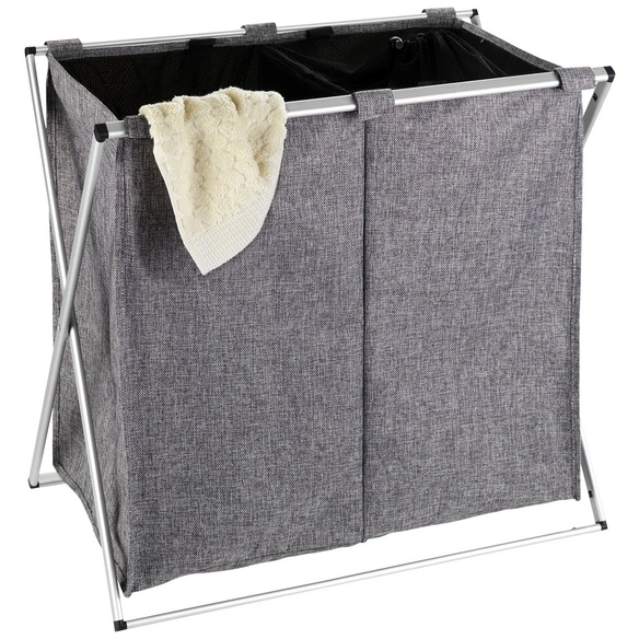 Wäschesammler »Duo«, BxHxL: 59 x 57 x 38 cm, Polyester/Aluminium