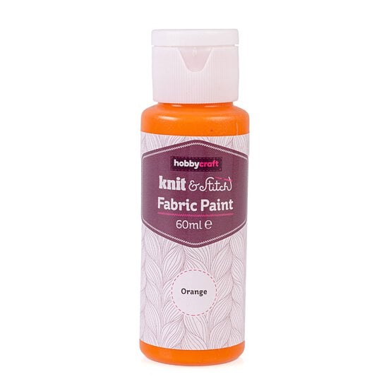 Orange Fabric Paint 60ml