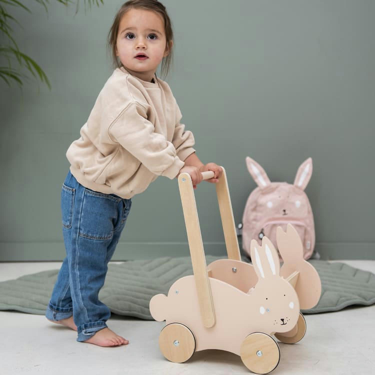 TRIXIE RABBIT - Chariot de marche lapin Mrs. Rabbit