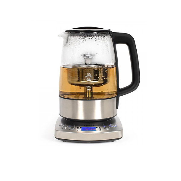 Bouilloire sans fil 1.7l 2000w verre/gris Livoo DOD209