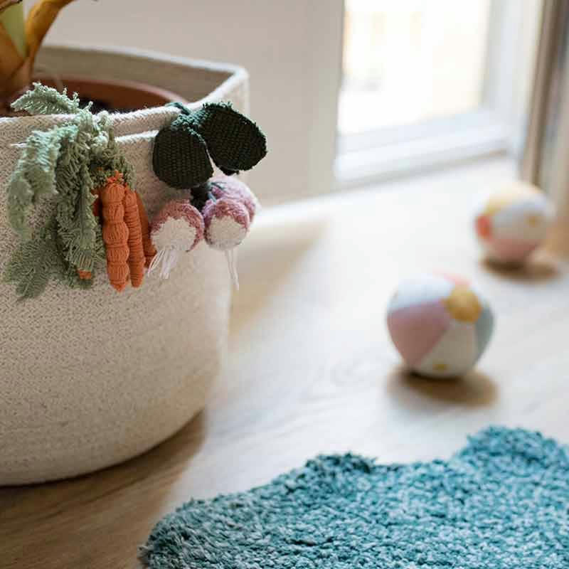 OLIETCAROL - Panier en coton pour enfant légumes 23x30x30cm