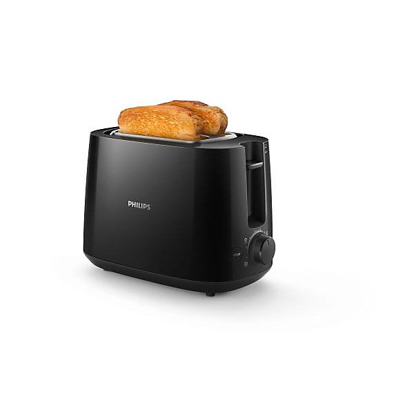 Grille Pain - Toaster Electrique- PHILIPS - HD2581/90 - 2 fentes larges - Noir