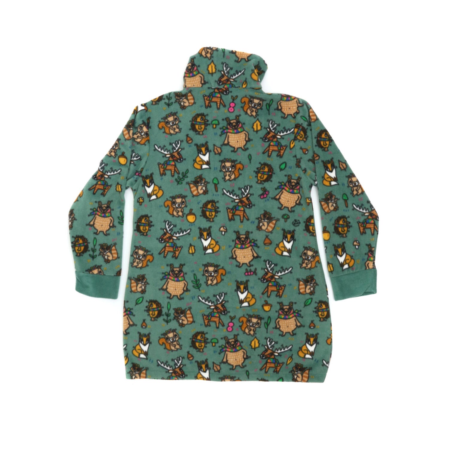 Felpa pile taglia L/XL animali bosco B.Simo