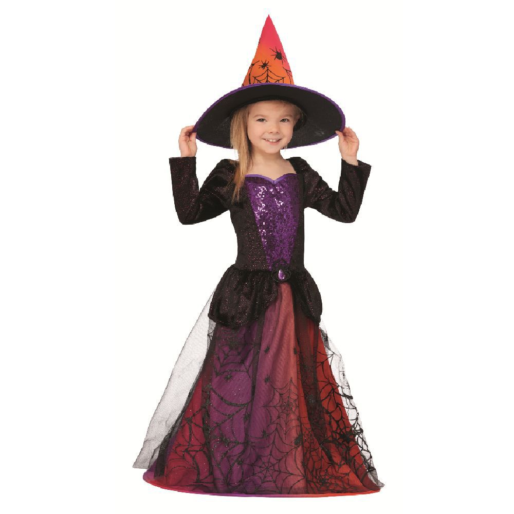Déguisement enfant Halloween sorcière 7/10 ans