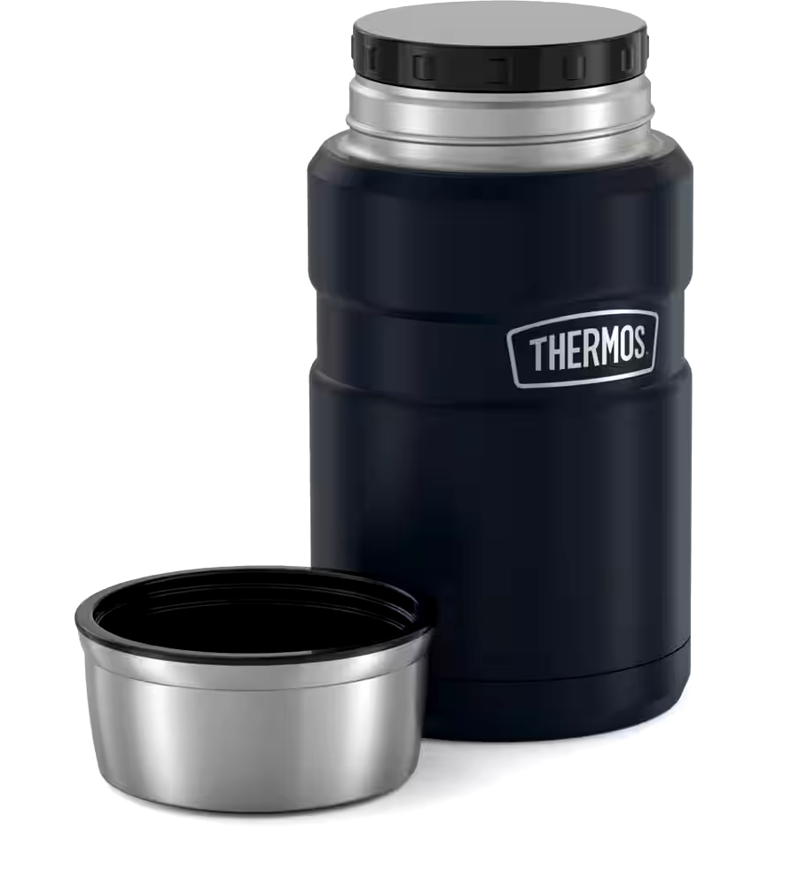 Thermos® Stainless Steel Food Jar Vaccum Insulated with Bowl, 710-mL