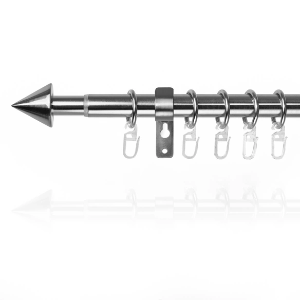 Gardinenstange, Länge: 4 cm, 1-läufig, Metall
