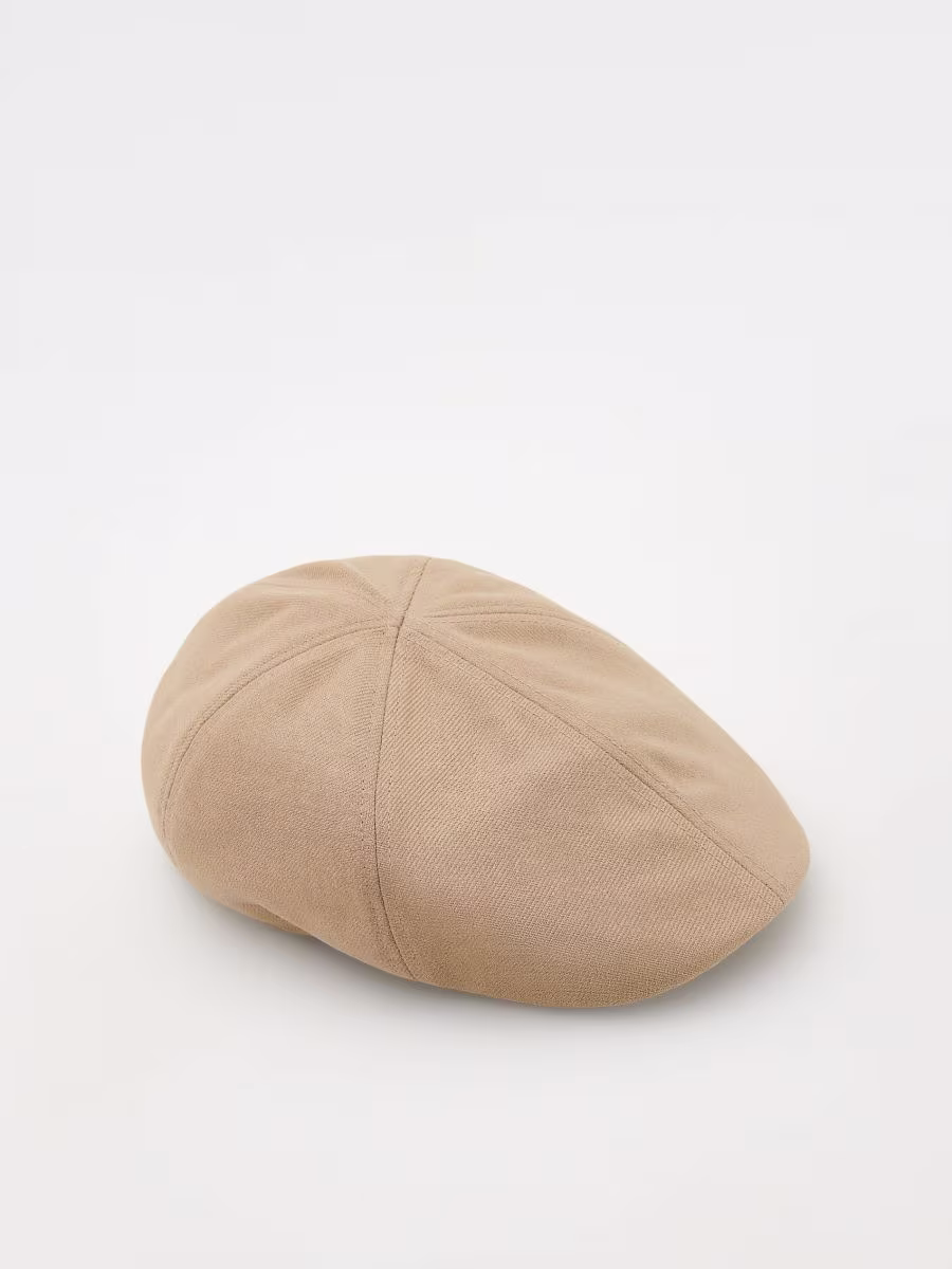 Linen Blend Flat Cap