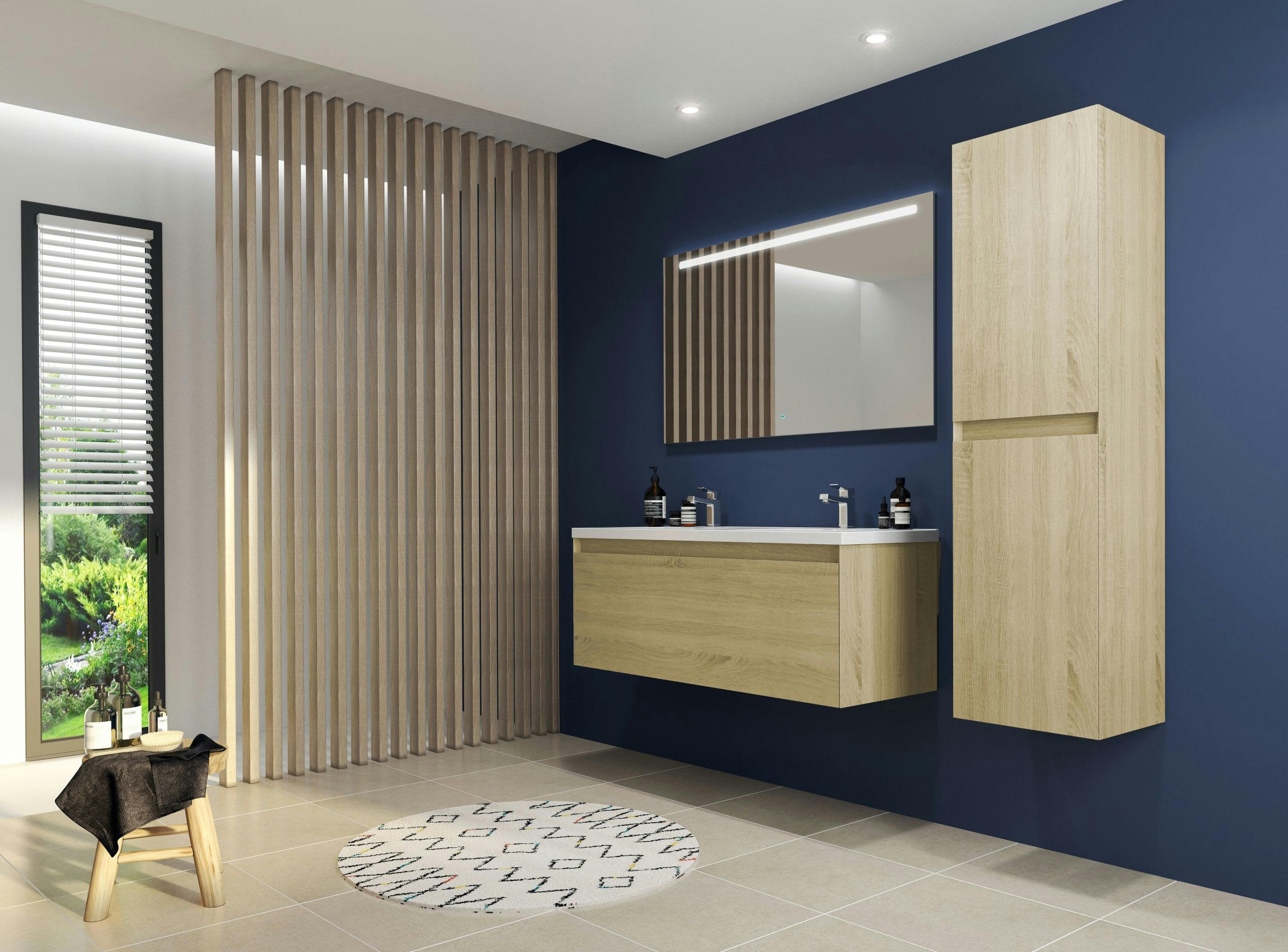 FANGORN - Colonne de rangement PPSM Chêne Sona