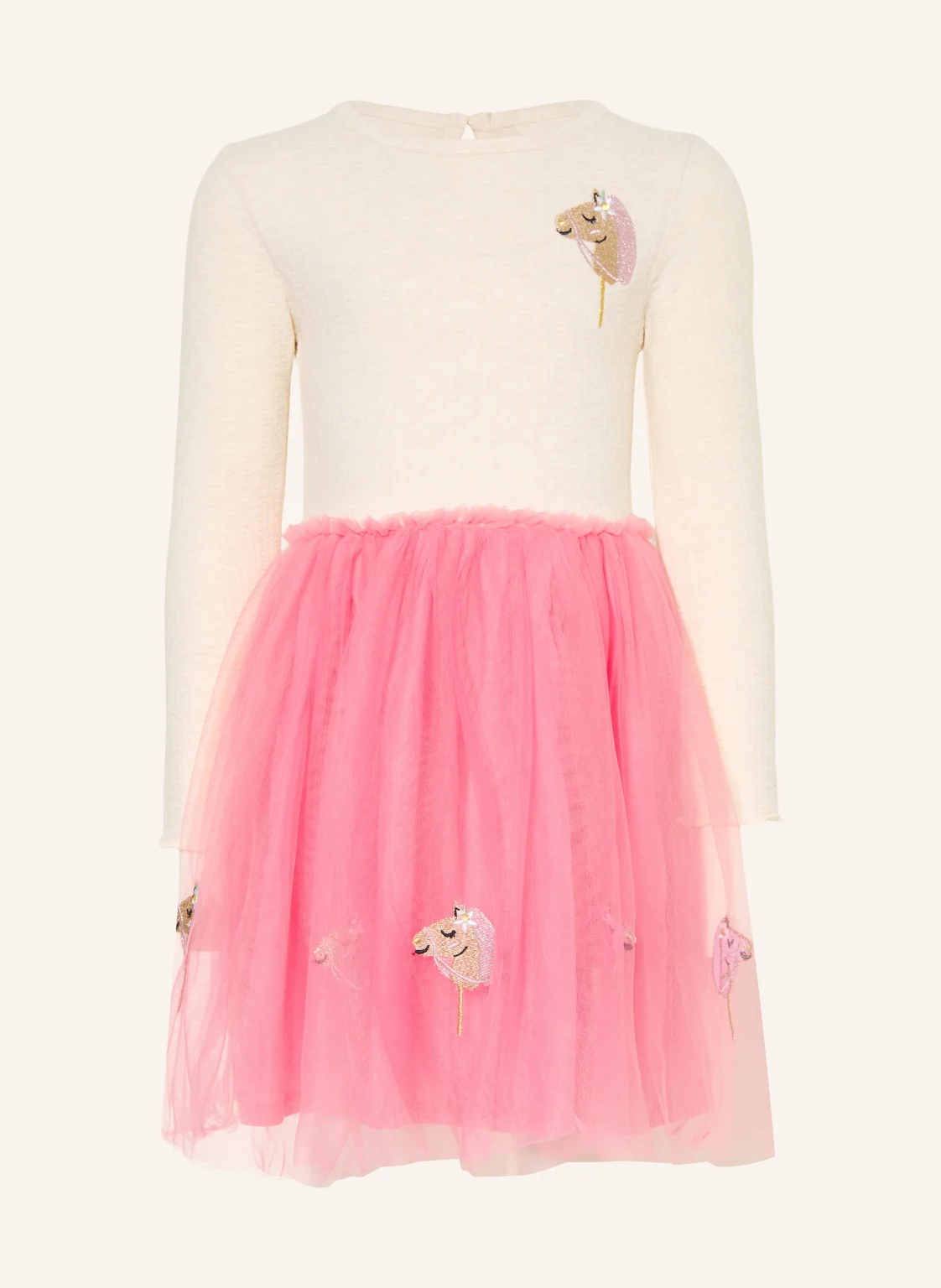 DANAMADE Kleid im Materialmix