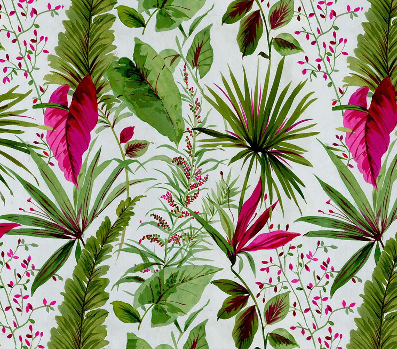 SOUS LES TROPIQUES - Tête de lit tissu sans support en bois 160*140 cm