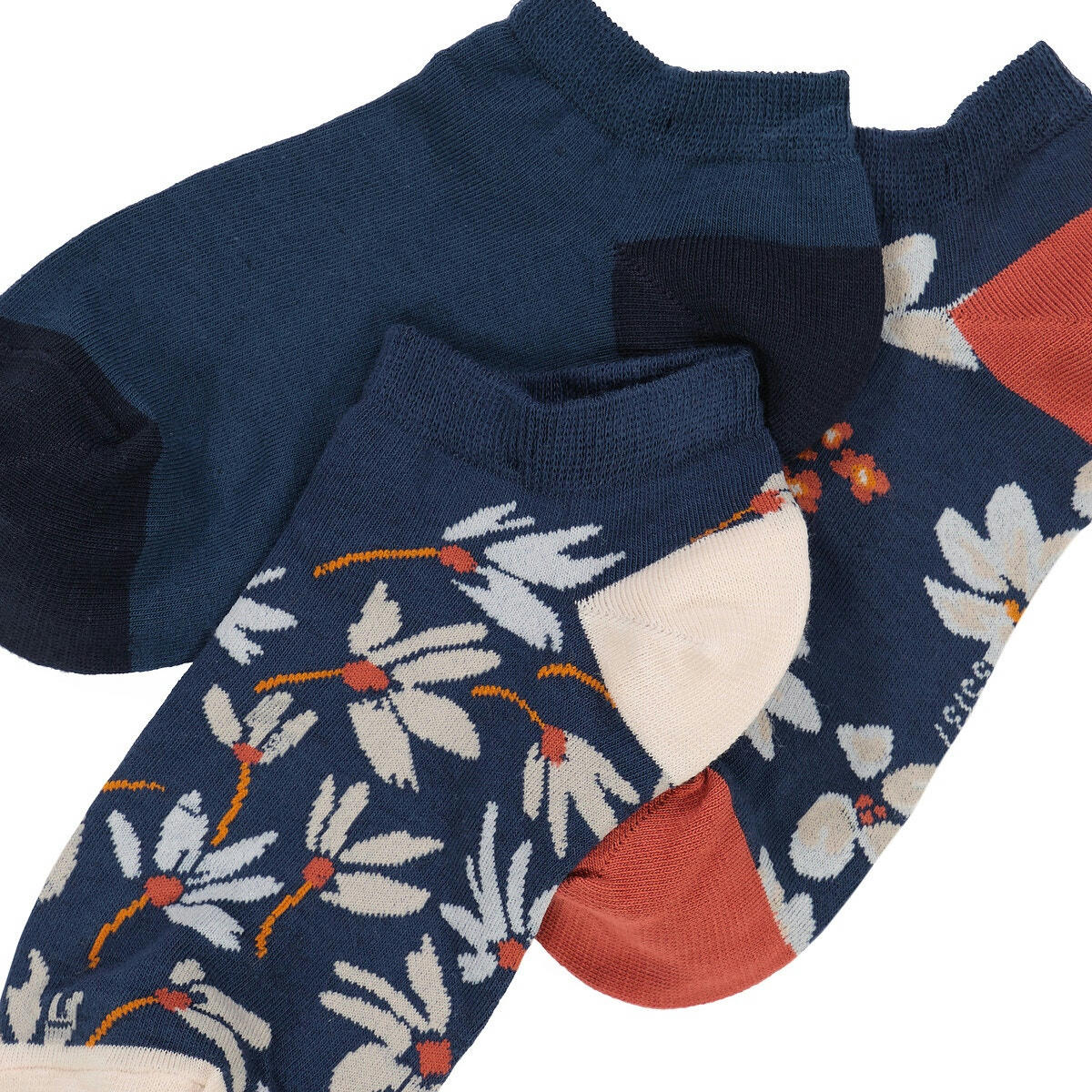 Lot de 3 socquettes imprimé fleurs
