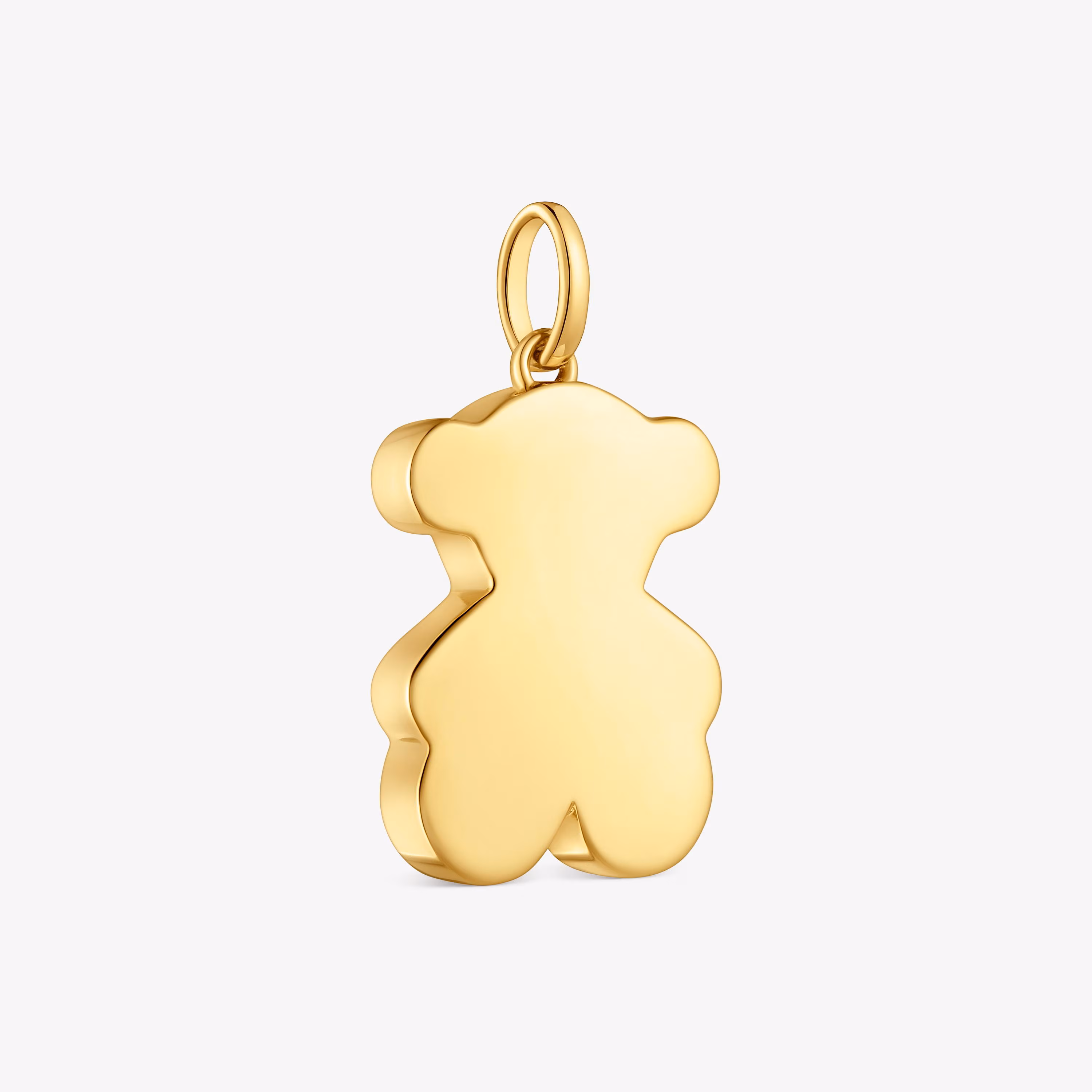 Colgante mediano oso con baño de oro 18 kt sobre plata 22 mm Sweet Dolls