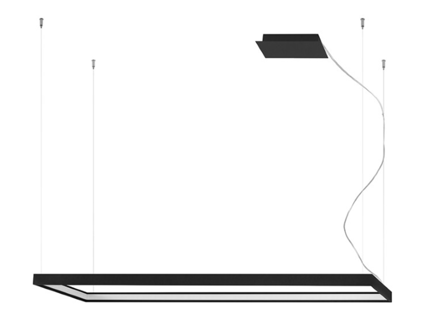 Lampa wisząca Tuula LED aluminiowa czarna