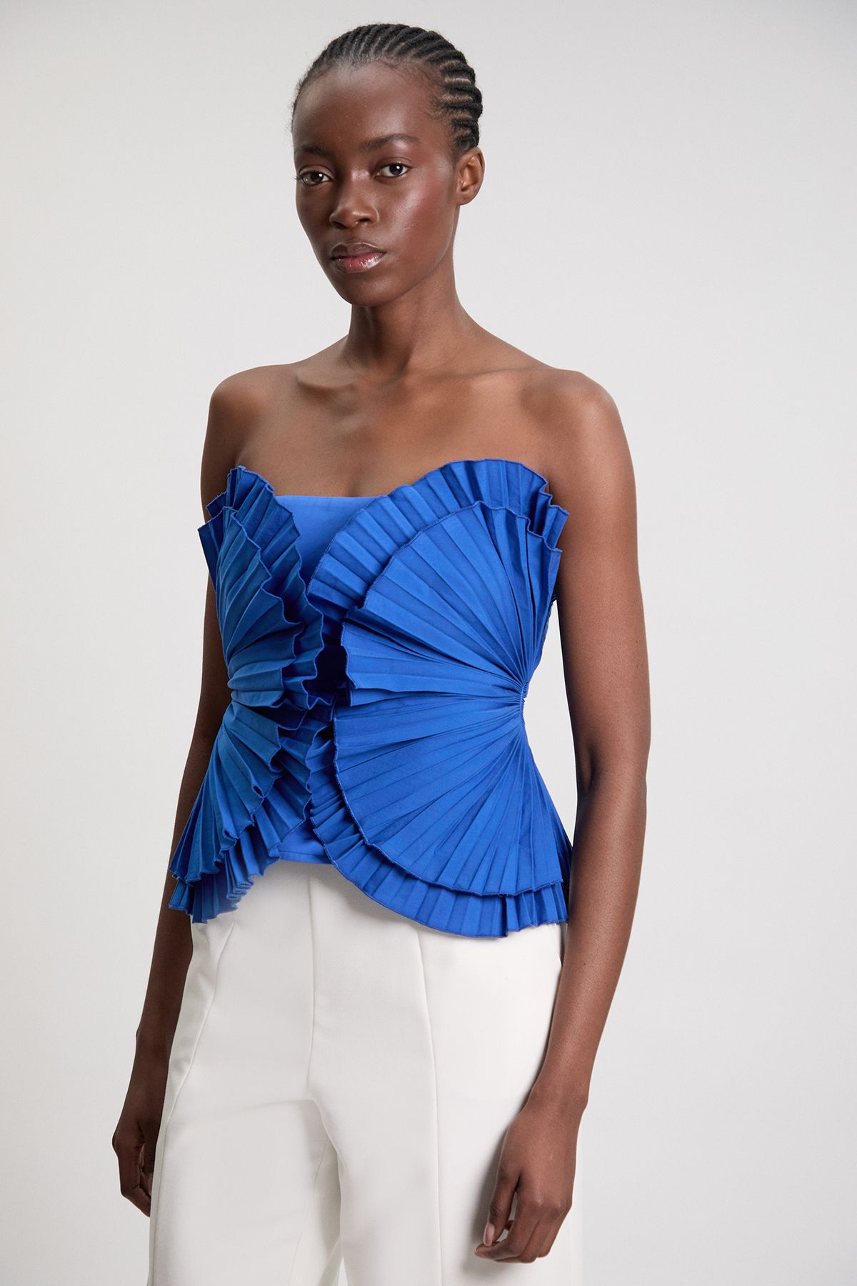 KarenMillen Sleeveless Ruffle Top
