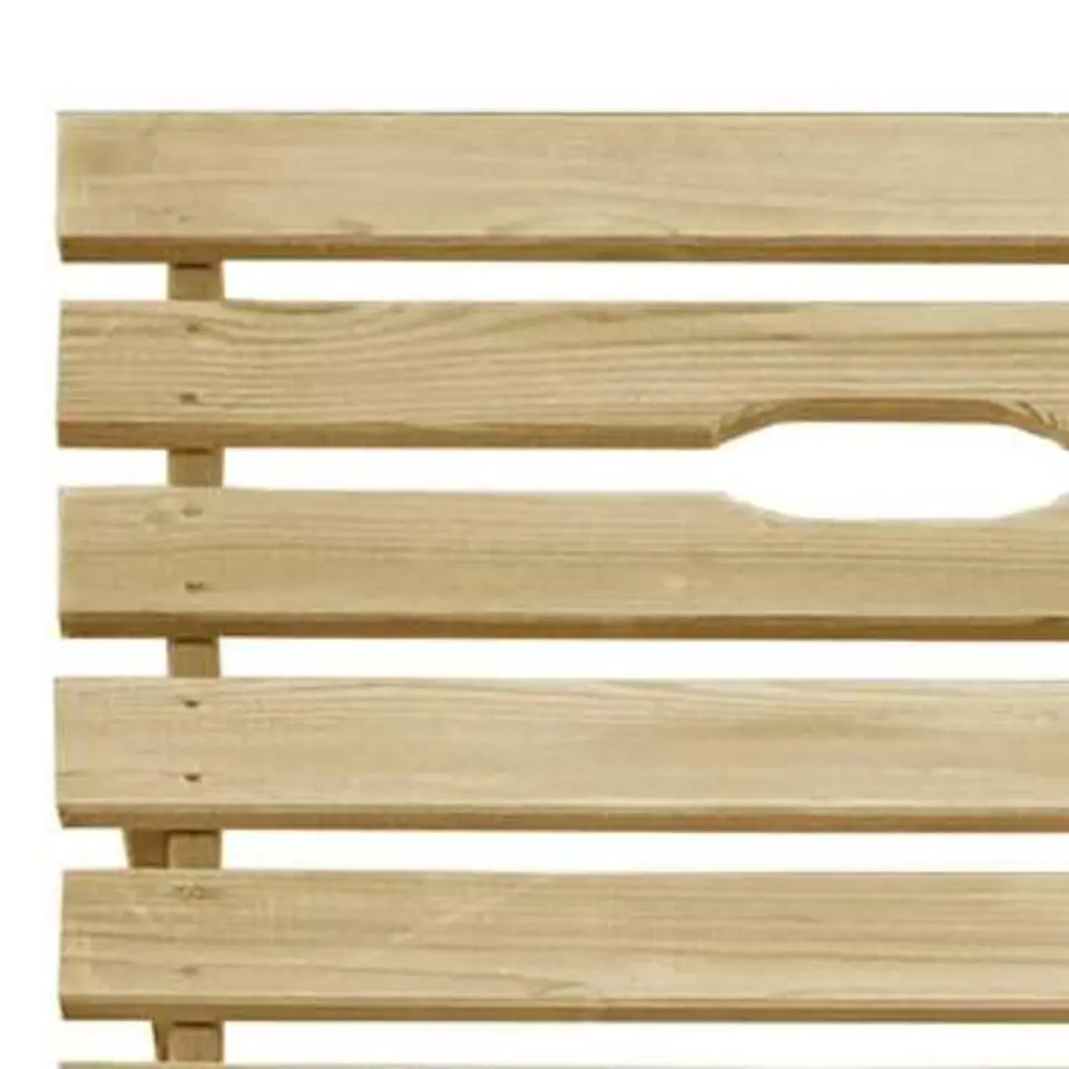 vidaXL - Ligbed - Bruin - Ge?mpregneerd grenenhout