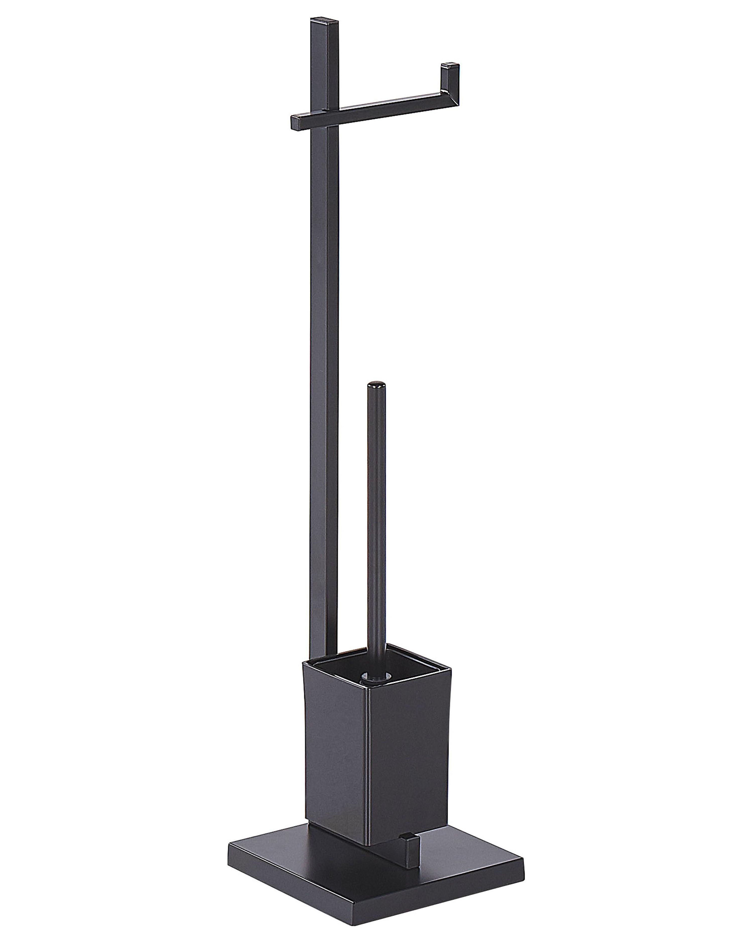 Toilet Roll and Brush Holder ULAPES Metal Black