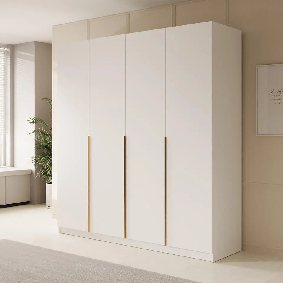 Meubella - Kledingkast Sabre 2 - Wit - 200 cm