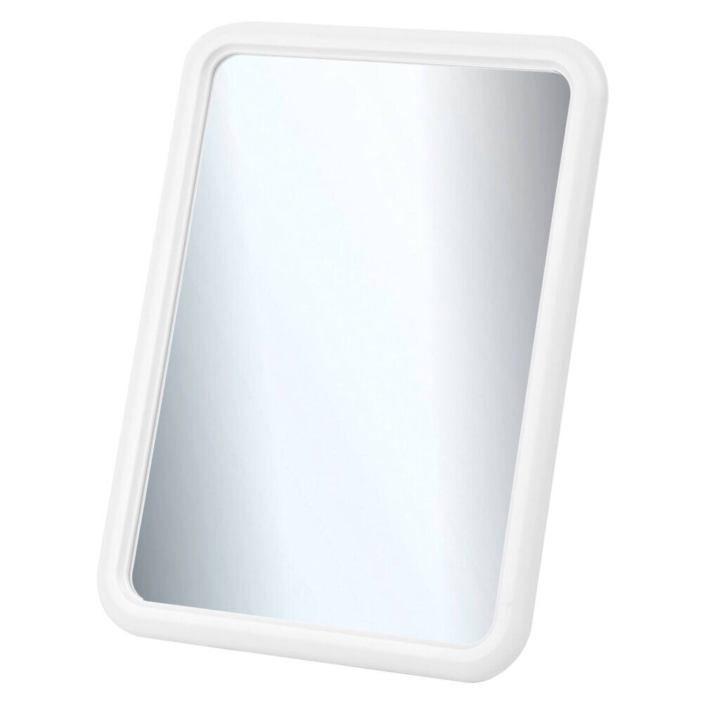 Miroir carré bord blanc 13,5x18,5cm
